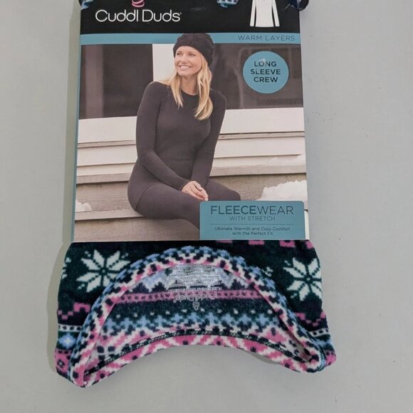 CUDDL DUDS Fleece Wear Long Sleeve Crewneck Top SZ S SMALL (6-8) NIP - Picture 1 of 4